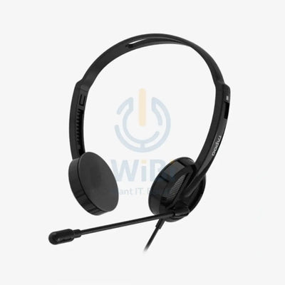 Rapoo H101 Wired Stereo Headset - 3.5mm Jack / Black Accessories > Audio > Headphones