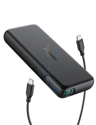 Ravpower 20000mAh PD Pioneer 60W 2-Port Power Bank - Black Accessories > Power Adapters