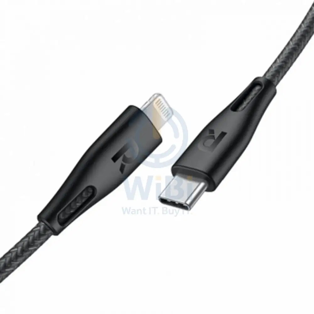 RavPower Charging Cable - Type-C / Lightning / 2m / Nylon Black Accessories > Cables & Converters > Cables