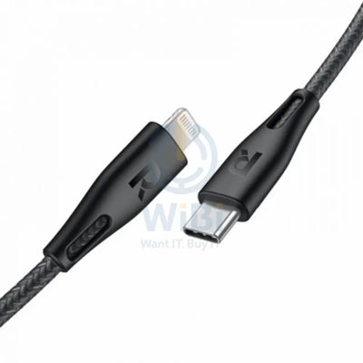 RavPower Charging Cable - Type-C / Lightning / 2m / Nylon Black Accessories > Cables & Converters > Cables