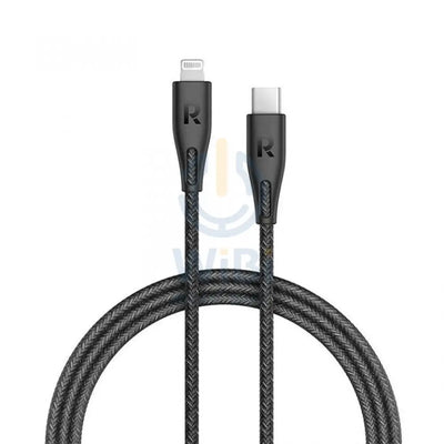RavPower Charging Cable - Type-C / Lightning / 2m / Nylon Black Accessories > Cables & Converters > Cables