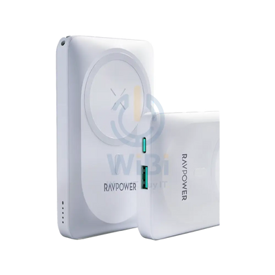 RavPower PD 20W 10000 mAh Magnetic Wireless Power Bank - White Accessories > Power Adapters