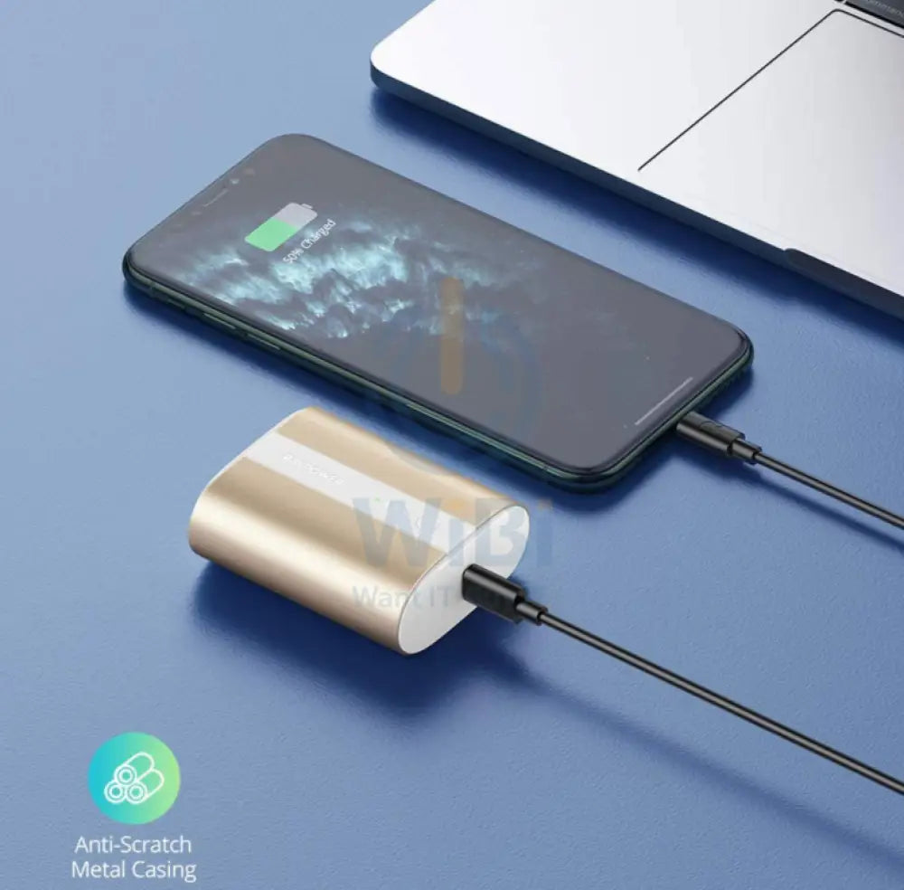 RAVPower PD + QC 2-Port Power Bank - 10,000mAh / 18W / Metallic Gold Accessories > Power Adapters