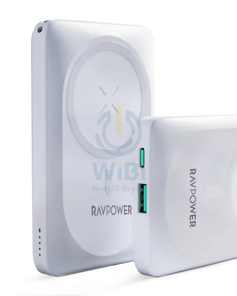 Ravpower RP-PB1212 10000mAh Magnetic Wireless Powerbank - White Accessories > Power Bank