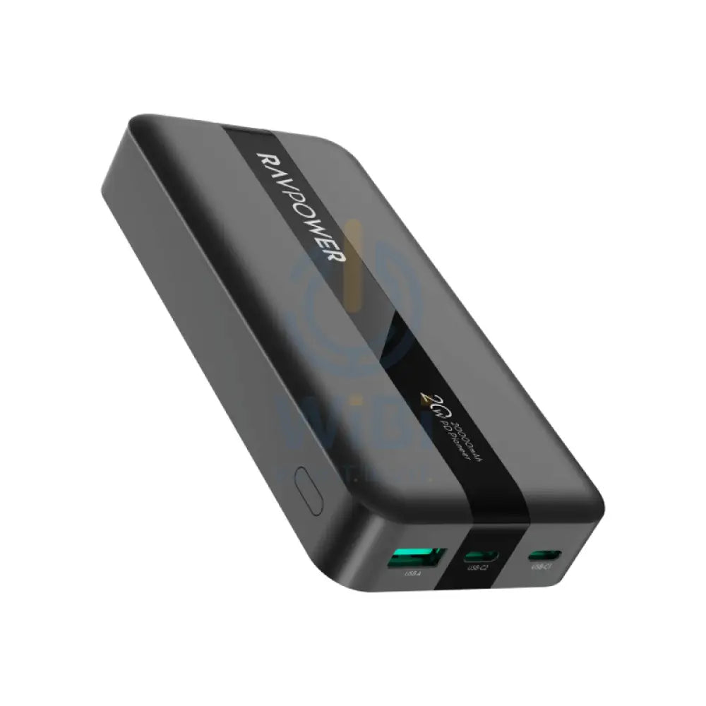 RAVPower RP-PB1235 20W Power Bank - 20,000mAh / USB-C / Black Accessories > Power Bank