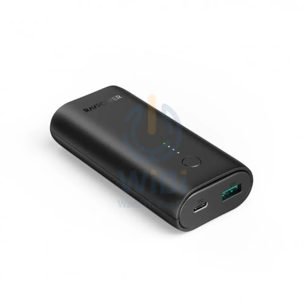 RAVPOWER RP-PB205DGR 10000mAh PD + QC 20W Power Bank - Black Accessories > Power Adapters