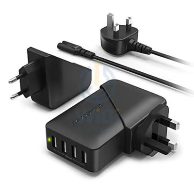 RAVPower RP-PC023 40W 4-Port USB Charger (UK) - Black Accessories > Power Adapters