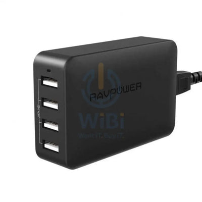RAVPower RP-PC023 40W 4-Port USB Charger (UK) - Black Accessories > Power Adapters
