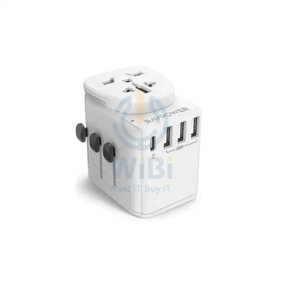 RAVPower RP-PC099 Diplomat Travel Charger - 30W / 4-Port / White Accessories > Power Adapters