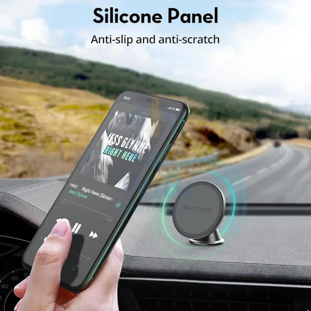 Ravpower RP-SH1002 Magnetic Car Phone Mount - Black Accessories > Mobiles & Tablets > Mobiles > Mobile Holder / Stands