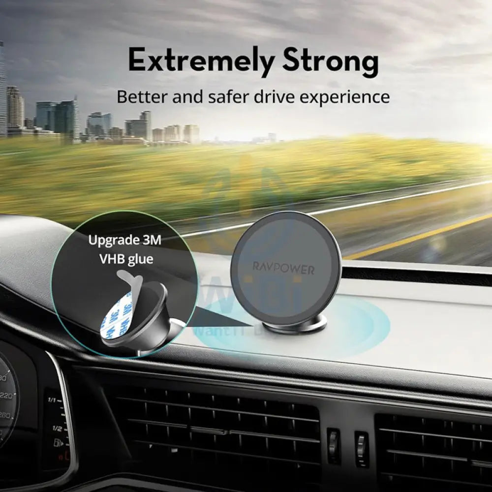 Ravpower RP-SH1002 Magnetic Car Phone Mount - Black Accessories > Mobiles & Tablets > Mobiles > Mobile Holder / Stands