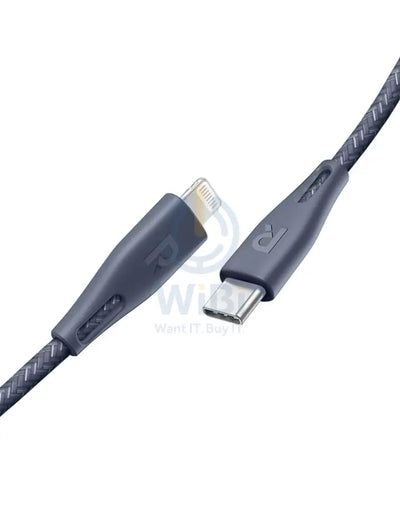 RAVPower Type-C to Lightning Charging Cable - 1.2 Meter / Nylon Grey Accessories > Cables & Converters > Cables
