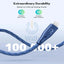 RAVPower Type-C to Lightning Charging Cable - 2 Meter / Nylon Blue Accessories > Cables & Converters > Cables