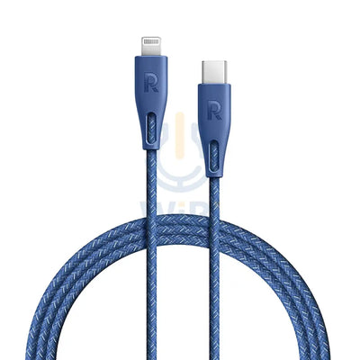 RAVPower Type-C to Lightning Charging Cable - 2 Meter / Nylon Blue Accessories > Cables & Converters > Cables