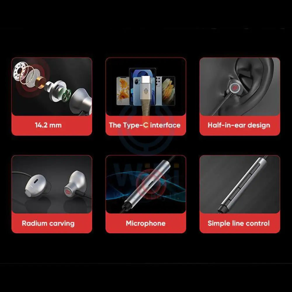 Red Magic Magicsound Earphones-Type-C Accessories > Audio > Headphones