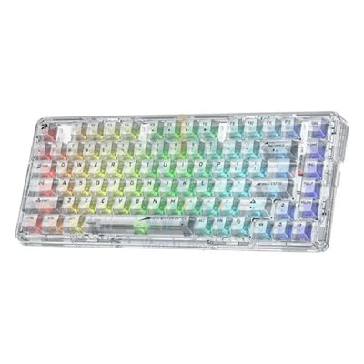 Redragon K649 ELF PRO 3-Mode RGB Mechanical Keyboard - Wired / Wireless / 82 Keys / Transparent - Keyboard Accessories