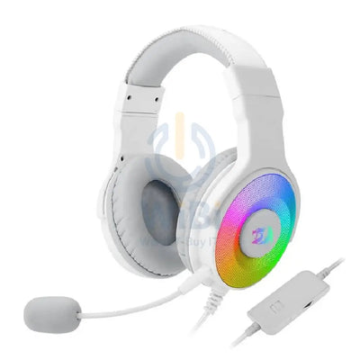 Redragon Pandora Virtual 7.1 RGB Gaming headset with Adapter - White Accessories > Audio > Headphones