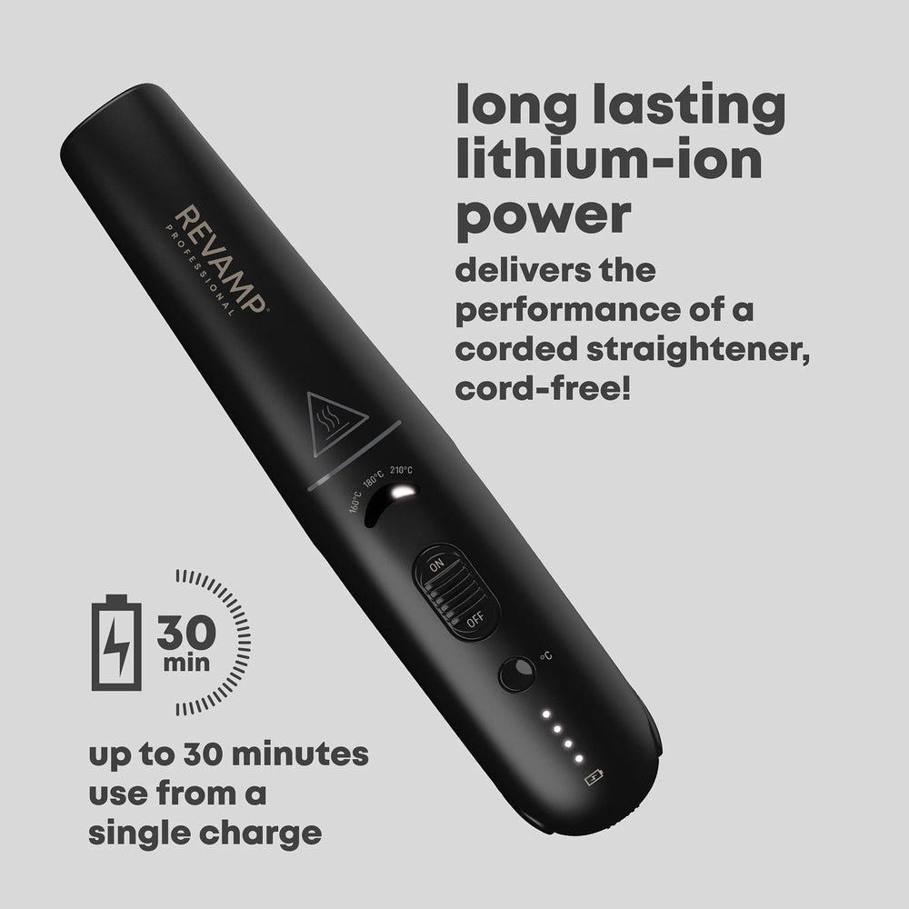 Revamp - Liberate Cordless Compact Hair - Straightener - Black
