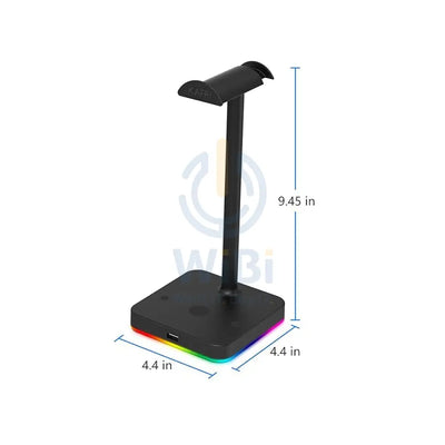 RGB Headphone Stand with USB Hub KAFRI Desk Gaming Headset Holder Hanger Rack with 1 USB2.0 Extension Accessories >