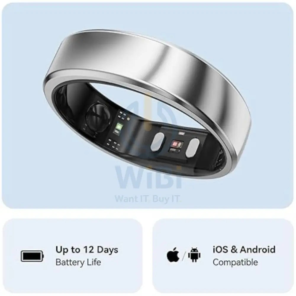 RingConn Smart Ring Gen 2 - Size-8 / Silver Accessories > Smart Devices
