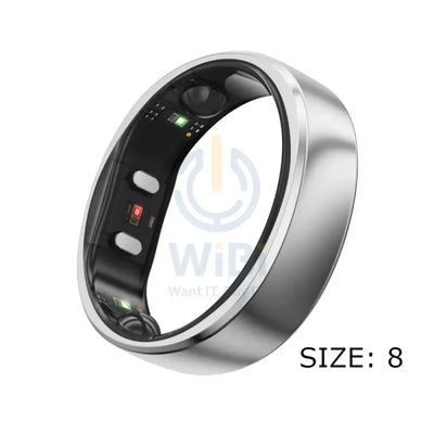 RingConn Smart Ring Gen 2 - Size-8 / Silver Accessories > Smart Devices