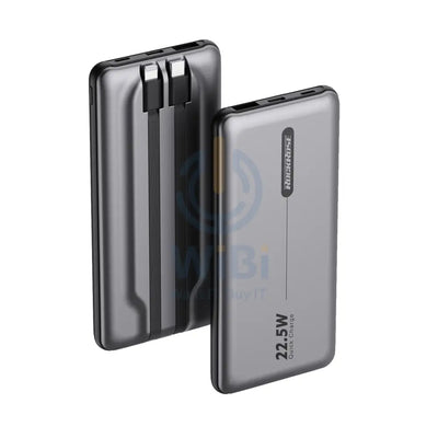 RockRose 10000 mAh 22.5W Max PD & QC 3.0 Quick Charge Power Bank - Grey Accessories > Power Bank