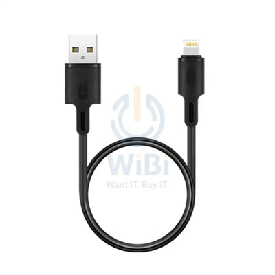 RockRose 2.4A Fast Charge - Lightning Cable / 1 Meter / PVC Material / Black Accessories > Cables & Converters > Cables