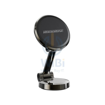 Rockrose 360° Rotatable & Foldable Center Console Magnetic Phone Holder - Black Accessories > Head Phones Holder