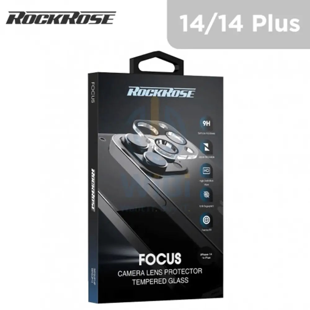RockRose Focus Camera Lens Protector for iPhone 14 & 14 Plus - Black Accessories > Mobiles & Tablets > Mobiles > Screen