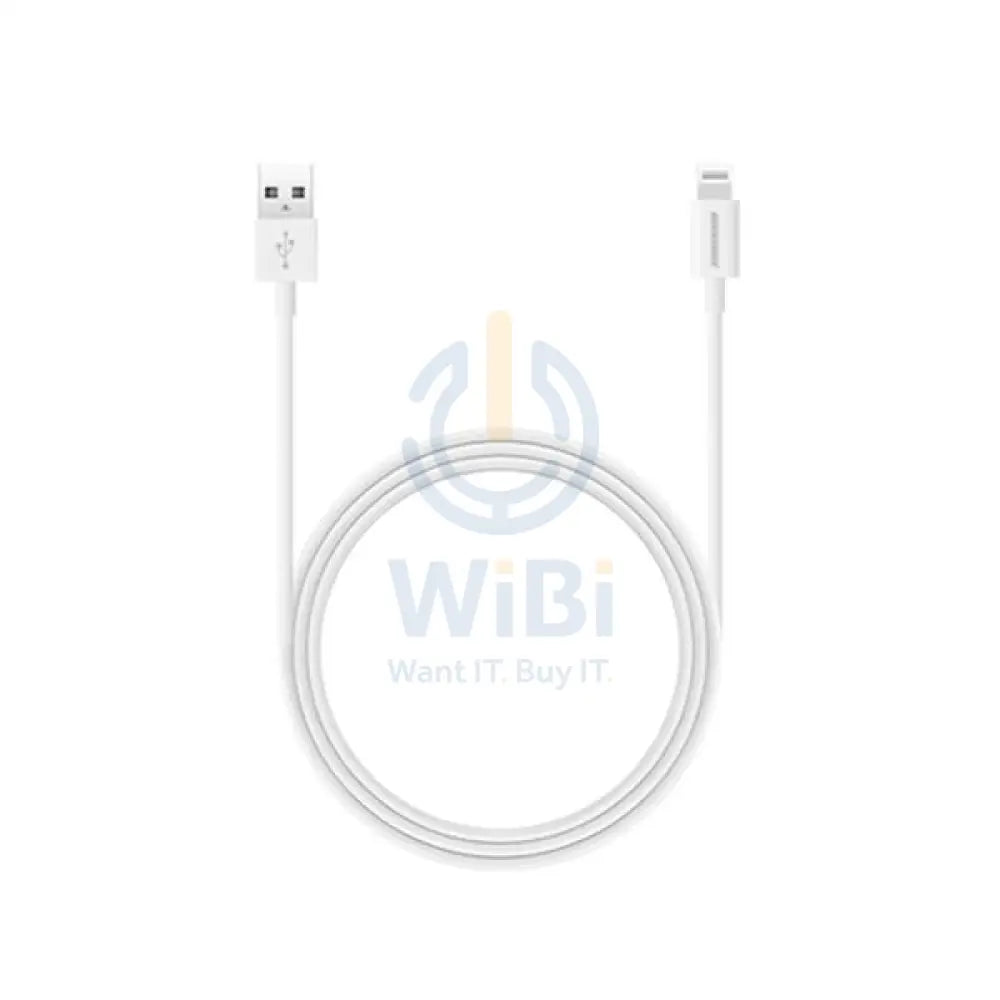 RockRose Ivory AL 2.4A Lightning Cable - 1M / White Accessories > Cables & Converters > Cables