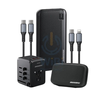 Rockrose Universal Charger Charge Power Bank Nylon-braided Cable - White Accessories > Cables & Converters