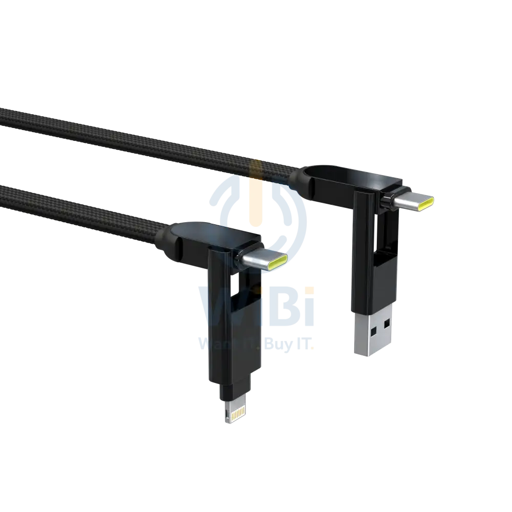 Rolling Square inCharge XL 2m - Black Accessories > Cables & Converters > Cables