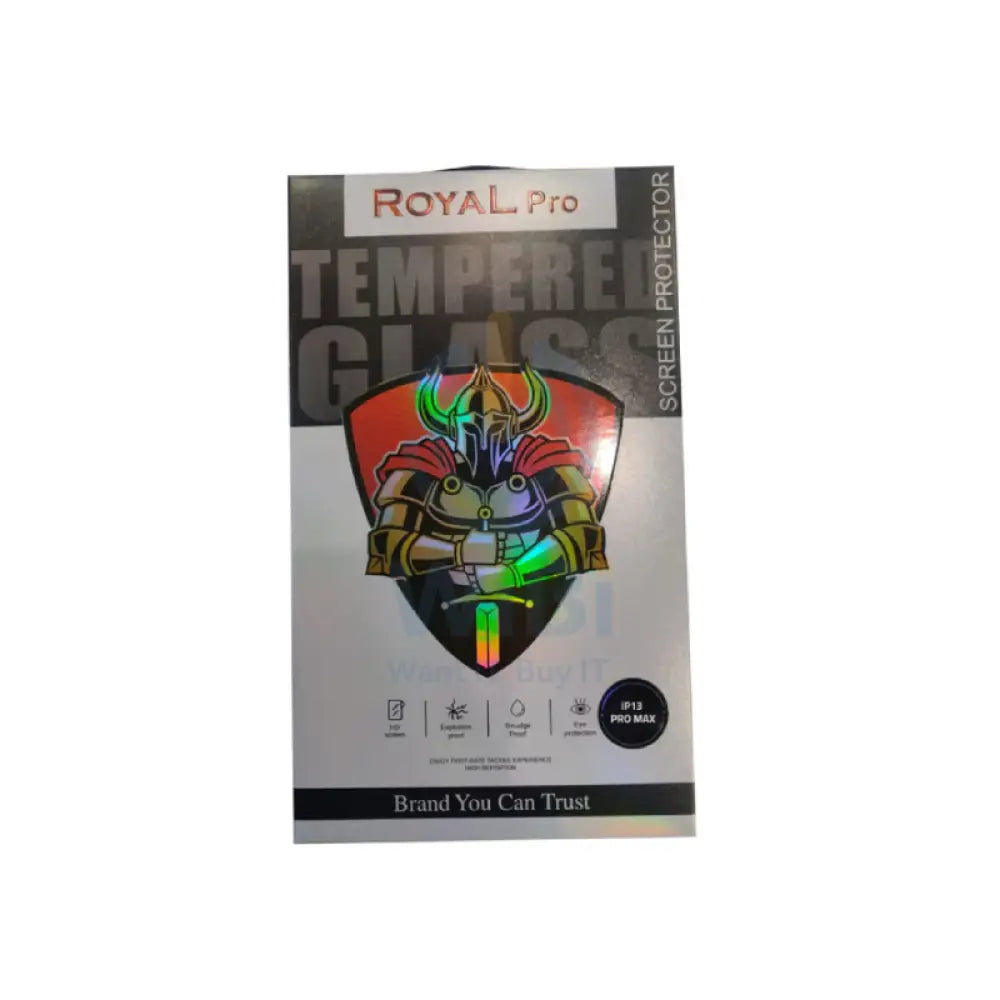 Royal Tempered Glass Screen Protector / Apple iPhone 13 Pro Max / Clear Accessories > Mobiles & Tablets > Mobiles >