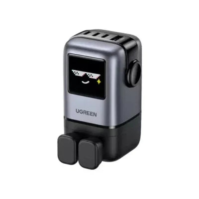 يوجرين منفذ  سريع شاحن - 100W / يو اس بي/ يو اس بي/ أسود