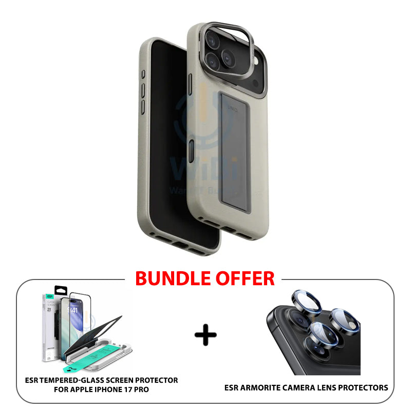 UNIQ Hybrid Heldro Pro Magclick Charging For iPhone 17 Pro (2025) 6.3 - Clay