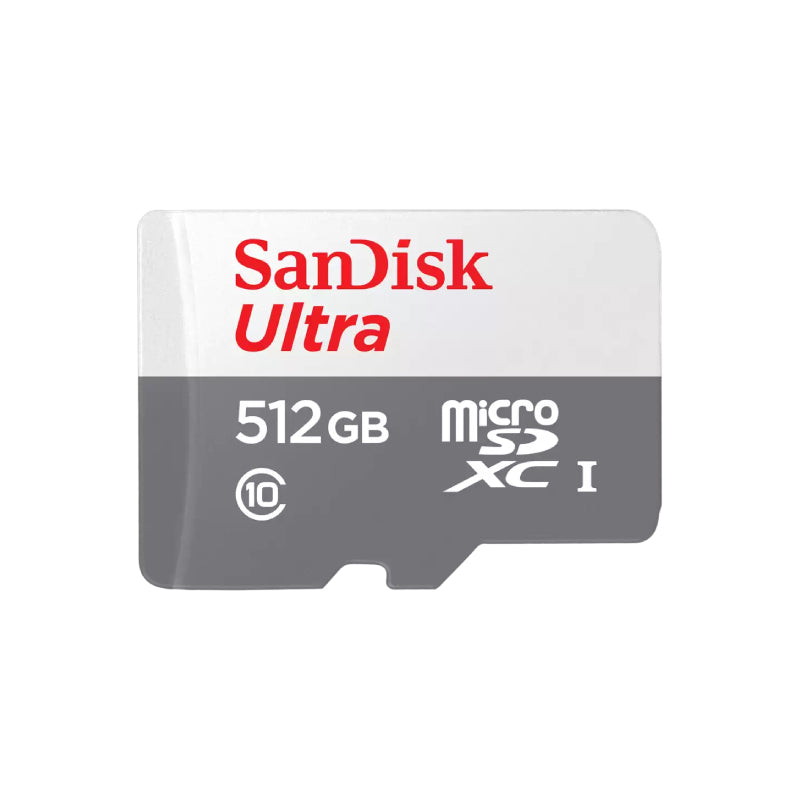SanDisk ألترا فلاش ذاكرة  بطاقة  - 512 جيجابايت  / فوق إلى  100 ميجابايت/ثانية