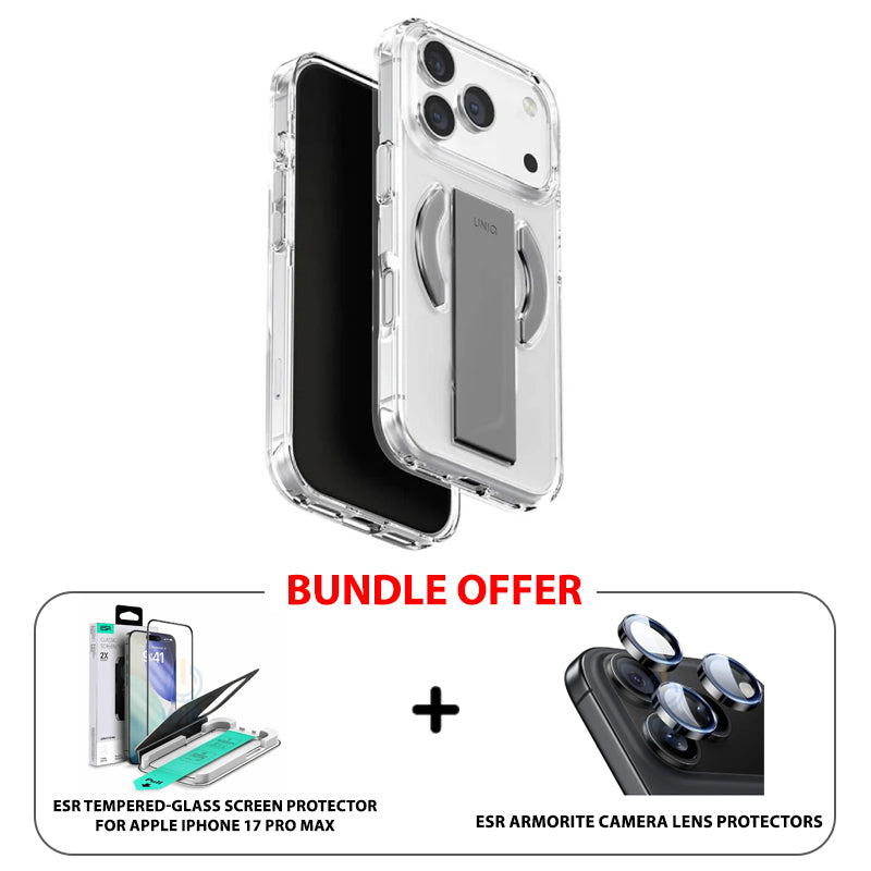 UNIQ Hybrid Heldro Air Magclick Charging For iPhone 17 Pro Max (2025) 6.9 - Lucent Clear