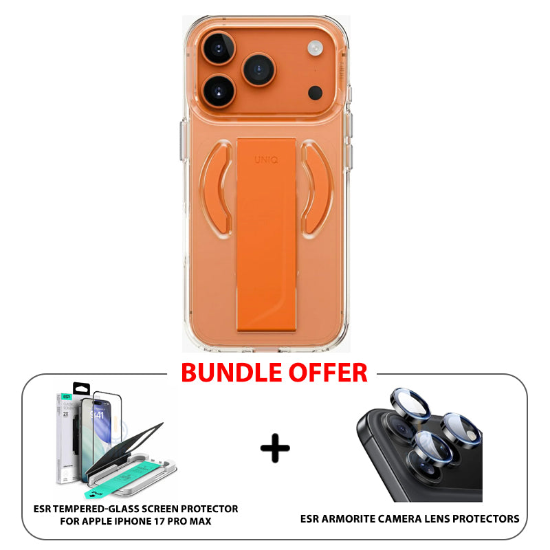 UNIQ Hybrid Heldro Air Magclick Charging For iPhone 17 Pro Max (2025) 6.9 - Volt Orange