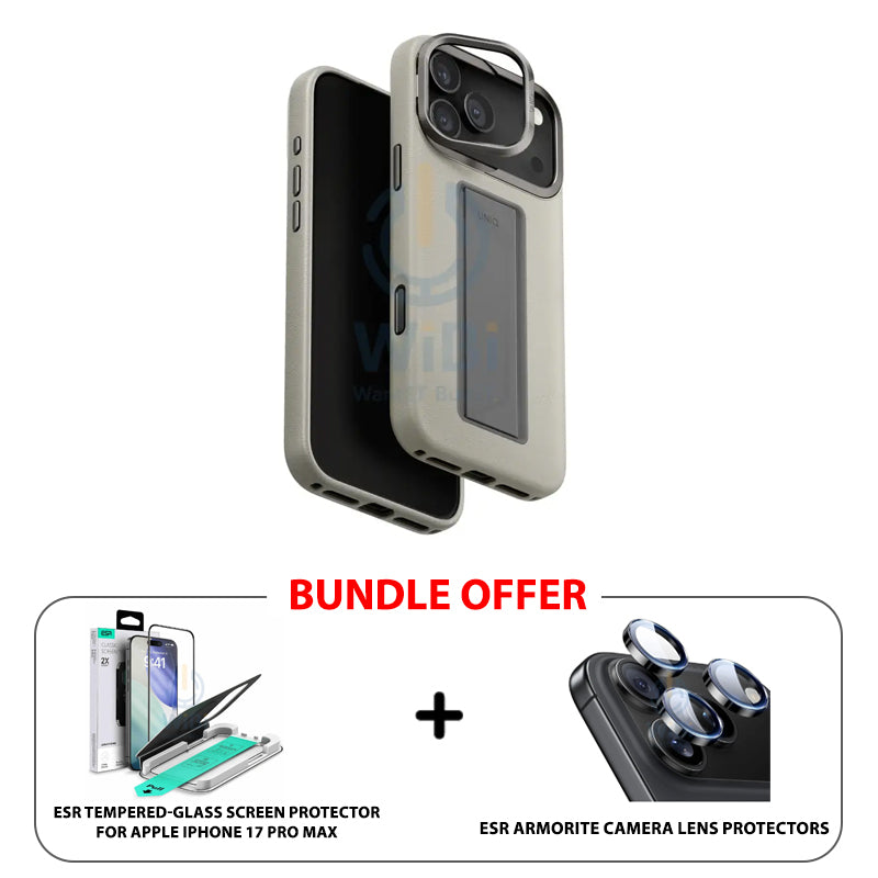 UNIQ Hybrid Heldro Pro Magclick Charging For iPhone 17 Pro Max (2025) 6.9 - Clay