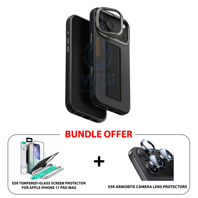 UNIQ Hybrid Heldro Pro Magclick Charging For iPhone 17 Pro Max (2025) 6.9 - Dallas Black