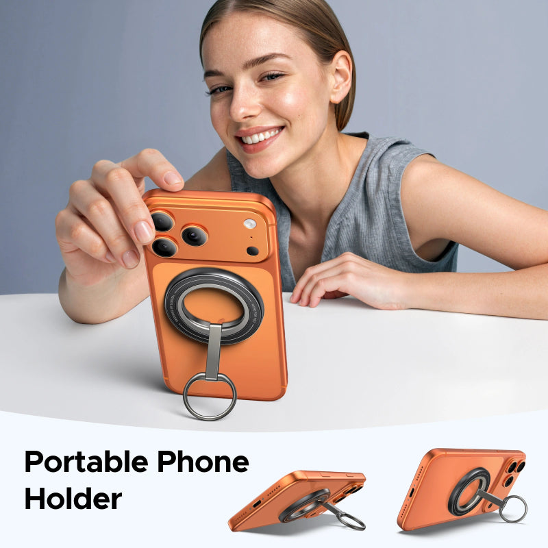 UGREEN Magnetic Phone Ring Holder With Stand - Matte Grey