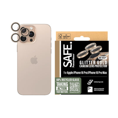 PanzerGlass Camera Lens Protector - for iPhone 16 Pro / iPhone 16 Pro Max / Glitter Gold