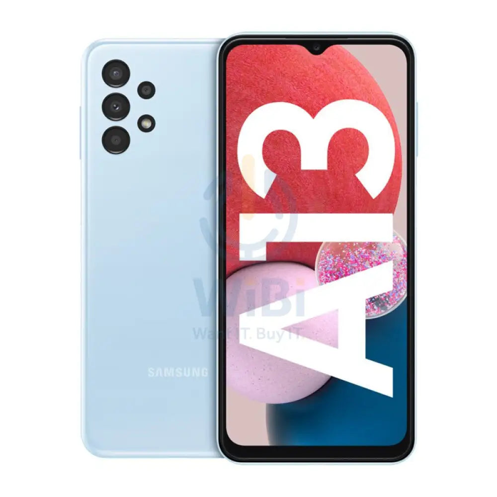 سامسونج جالكسي A13 - 64 جيجابايت / 6.6" كاملة الوضوح+ / واي-فاي / 4G / أزرق - هاتف