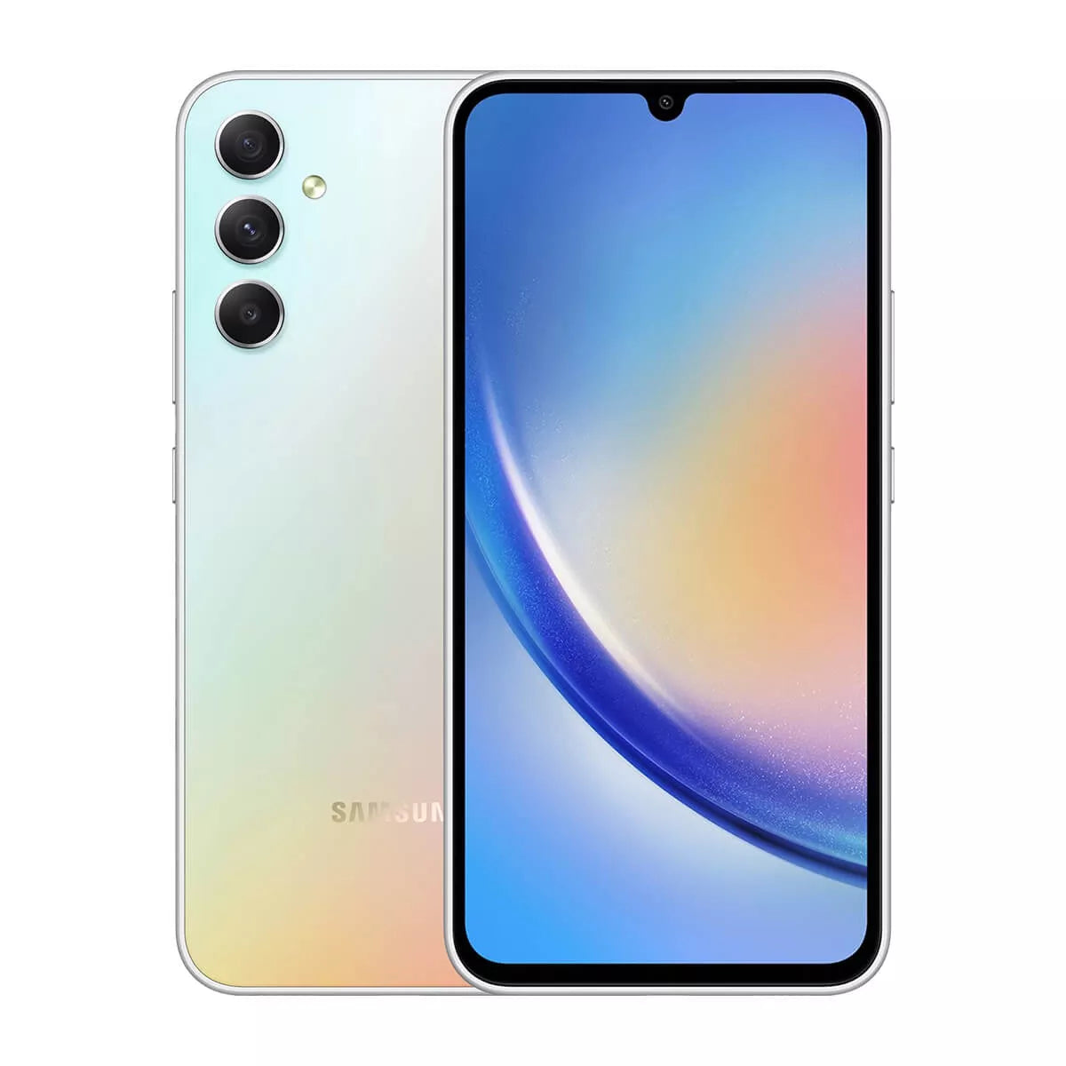 سامسونج جالكسي A34 - 128 جيجابايت / 8 جيجابايت / 6.6 بوصة FHD + / 5جي .6 بوصة FHD + / 5جي  فضي / رائع -هواتف  تابلت