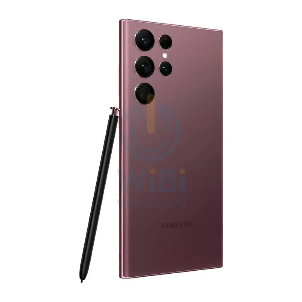 سامسونج جالكسي S22 ألترا - 256 جيجابايت / 6.8" ديناميكي أموليد 2X / واي-فاي / 5G /بورجندي- هاتف