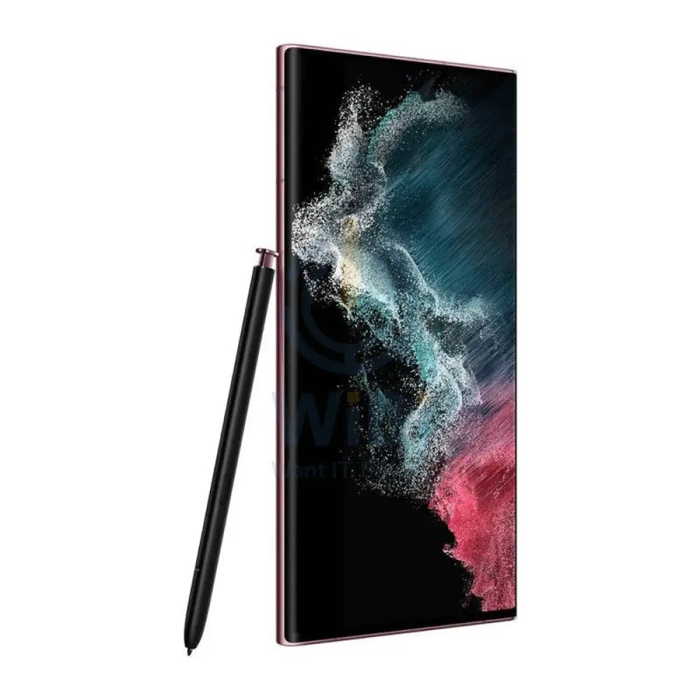 سامسونج جالكسي S22 ألترا - 256 جيجابايت / 6.8" ديناميكي أموليد 2X / واي-فاي / 5G /بورجندي- هاتف