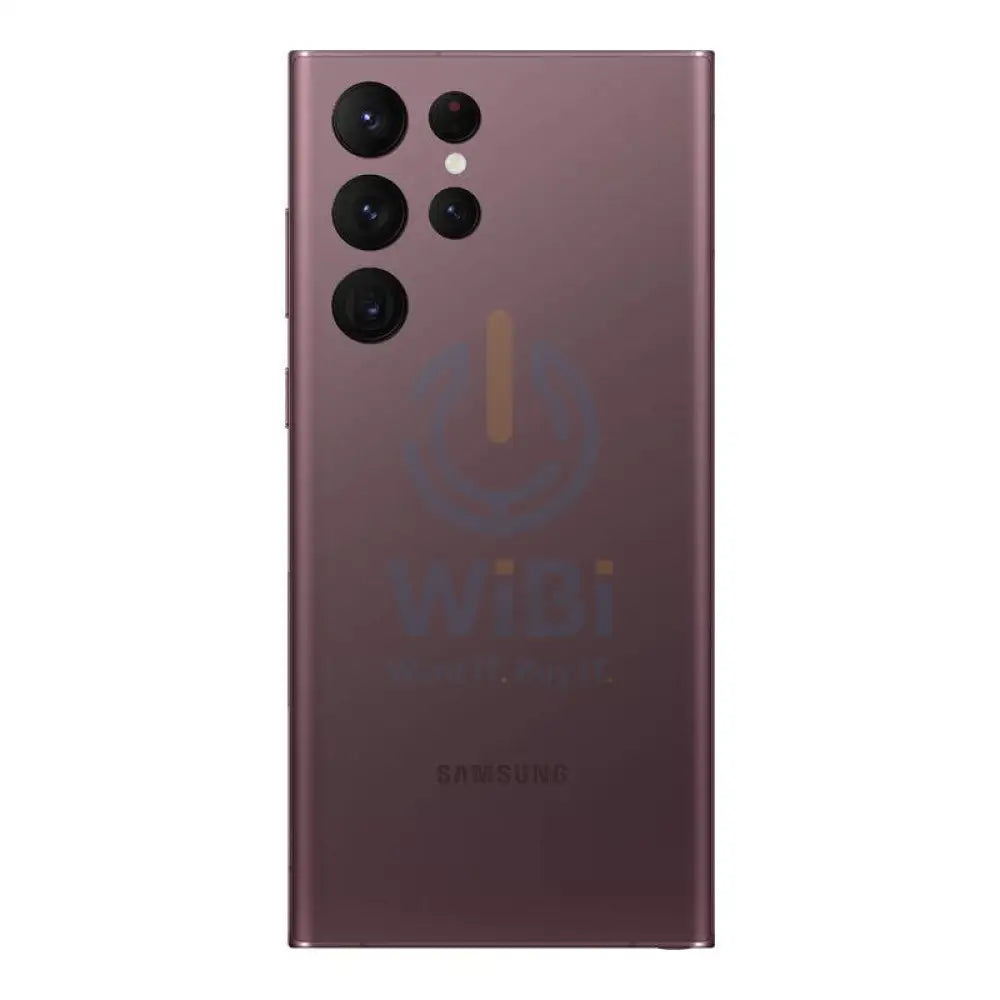 سامسونج جالكسي S22 ألترا - 256 جيجابايت / 6.8" ديناميكي أموليد 2X / واي-فاي / 5G /بورجندي- هاتف