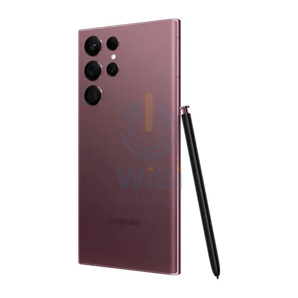 سامسونج جالكسي S22 ألترا - 256 جيجابايت / 6.8" ديناميكي أموليد 2X / واي-فاي / 5G /بورجندي- هاتف