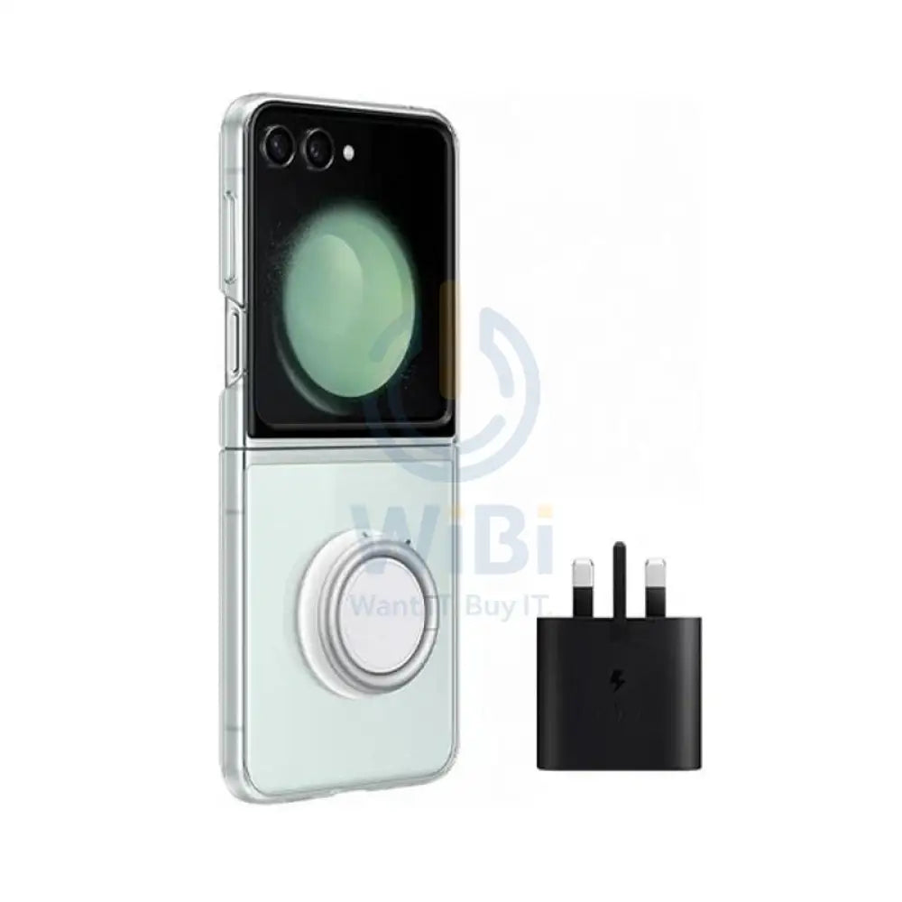 Samsung Galaxy Z Flip 5 Clear Gadget Case and Super-Fast Charger - 25W / USB / Clear Accessories > Mobiles & Tablets >