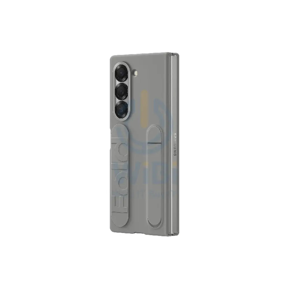 Samsung Galaxy Z Fold 6 Silicone with Grip Case - Gray Accessories > Mobiles & Tablets > Mobiles > Covers & Cases